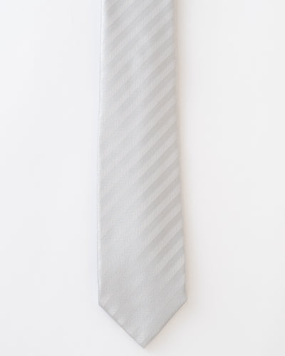 KYOTO SILK HERRINGBONE SOLID TIE