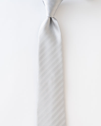 KYOTO SILK HERRINGBONE SOLID TIE