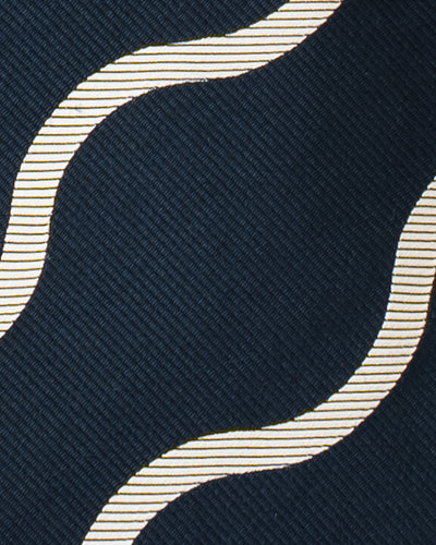 KYOTO SILK WAVE STRIPE TIE