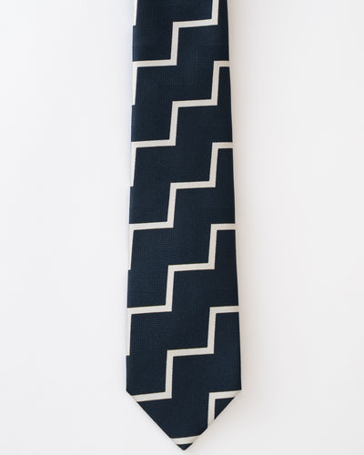 KYOTO SILK CHEVRON STRIPE TIE