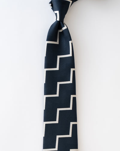 KYOTO SILK CHEVRON STRIPE TIE