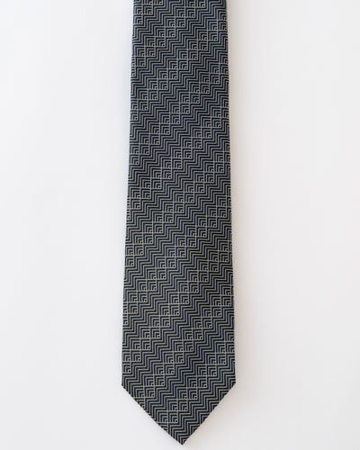 KYOTO SILK MODERN GEOMETRIC TIE