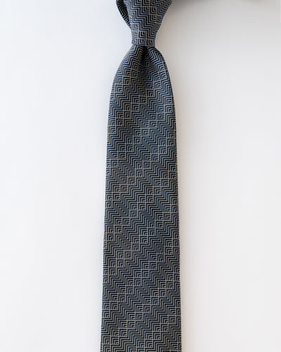 KYOTO SILK MODERN GEOMETRIC TIE