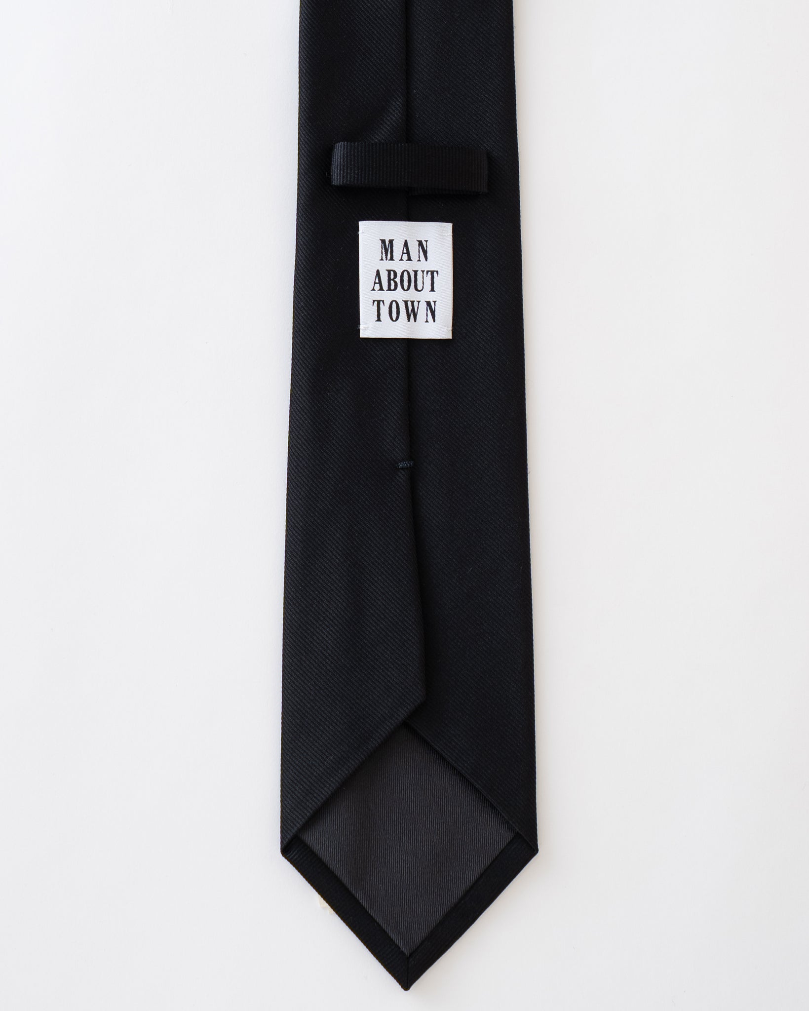 KYOTO SILK REP SOLID TIE black – MANABOUTTOWN(マンアバウトタウン)