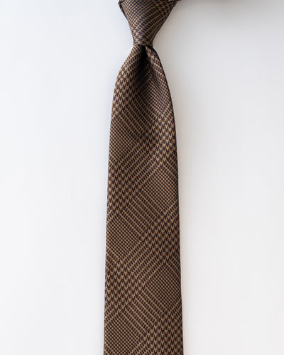 KYOTO SILK GLEN CHECK TIE