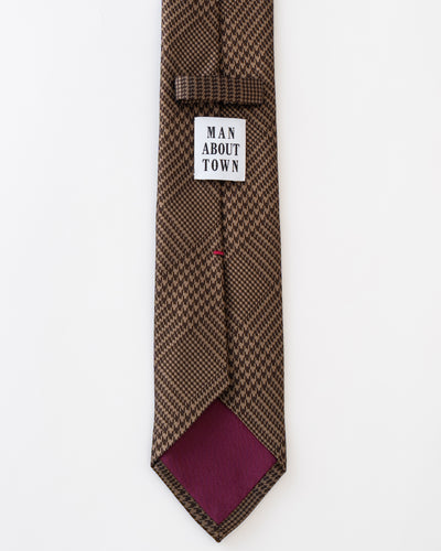 KYOTO SILK GLEN CHECK TIE