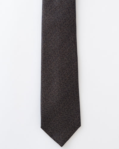KYOTO SILK HERRINGBONE TIE