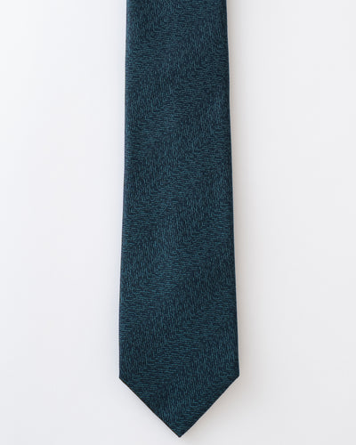 KYOTO SILK HERRINGBONE TIE