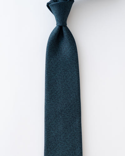 KYOTO SILK HERRINGBONE TIE