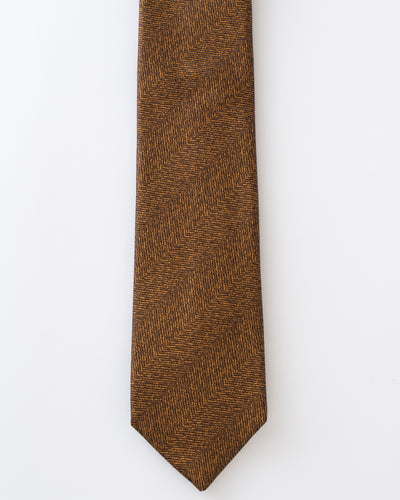 KYOTO SILK HERRINGBONE TIE