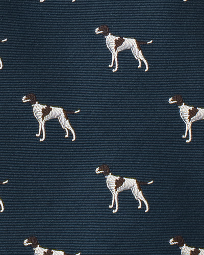 KYOTO SILK HUNTING DOG MOTIF TIE