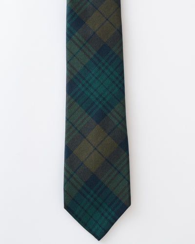 KYOTO SILK BLACK WATCH TIE