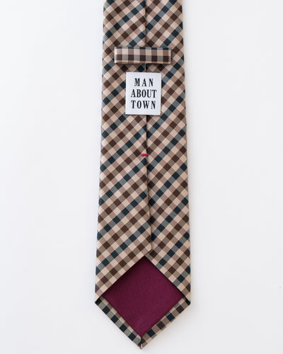 KYOTO SILK GUN CLUB CHECK TIE