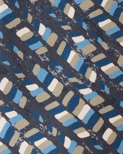 ITALY SILK PRINT ABSTRACT TIE