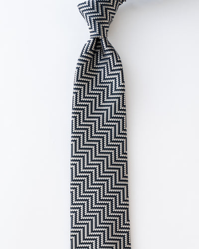 KYOTO SILK ZIGZAG TIE