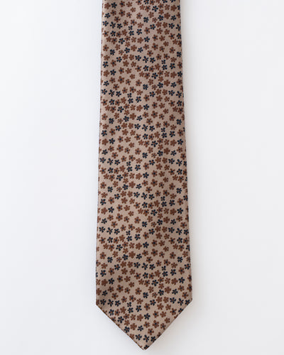 KYOTO SILK FLOWER MOTIF TIE