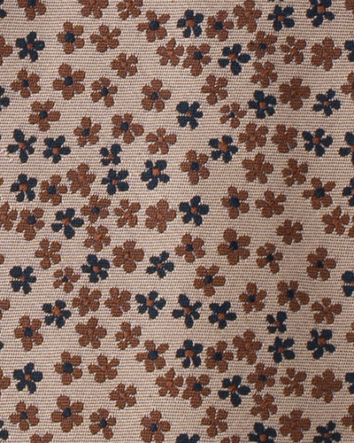 KYOTO SILK FLOWER MOTIF TIE
