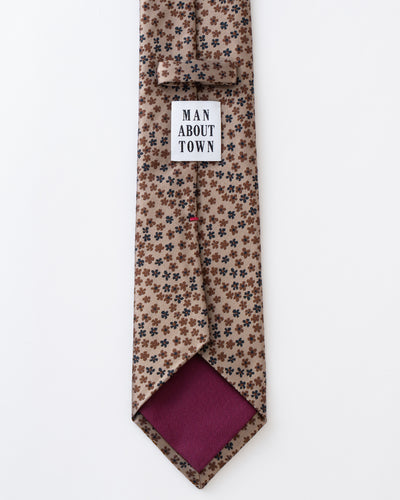 KYOTO SILK FLOWER MOTIF TIE