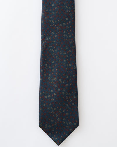 KYOTO SILK FLOWER MOTIF TIE