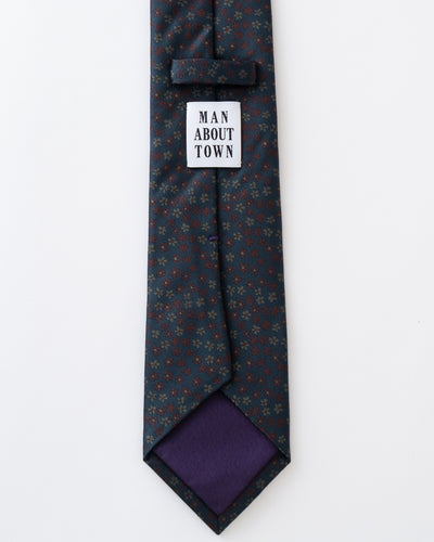 KYOTO SILK FLOWER MOTIF TIE