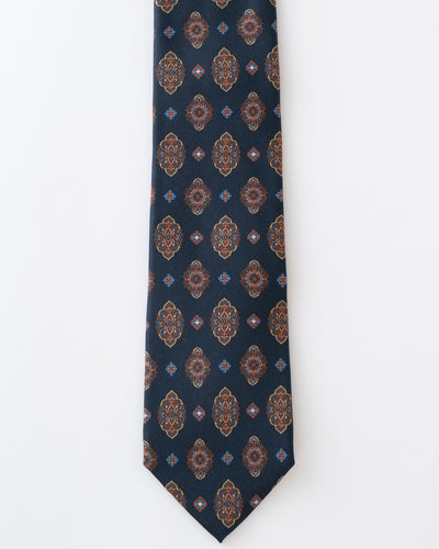 ITALY SILK PRINT KOMON TIE U
