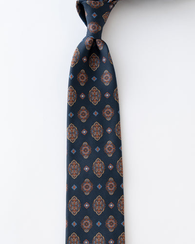 ITALY SILK PRINT KOMON TIE U