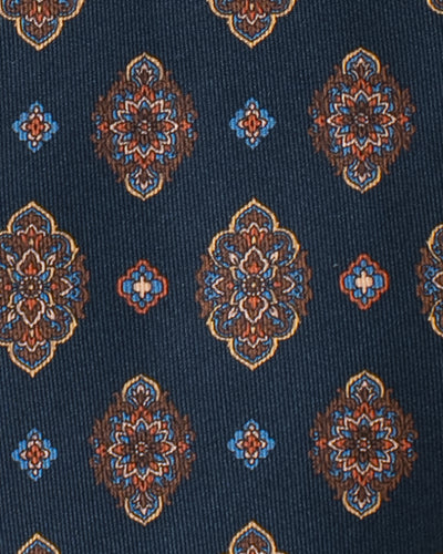 ITALY SILK PRINT KOMON TIE U