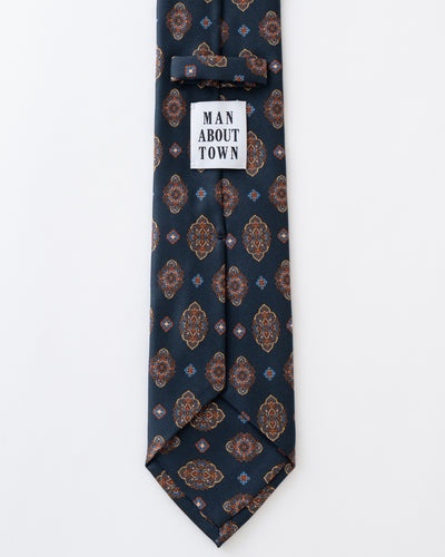 ITALY SILK PRINT KOMON TIE U