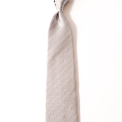 KYOTO SILK HERRINGBONE SOLID TIE