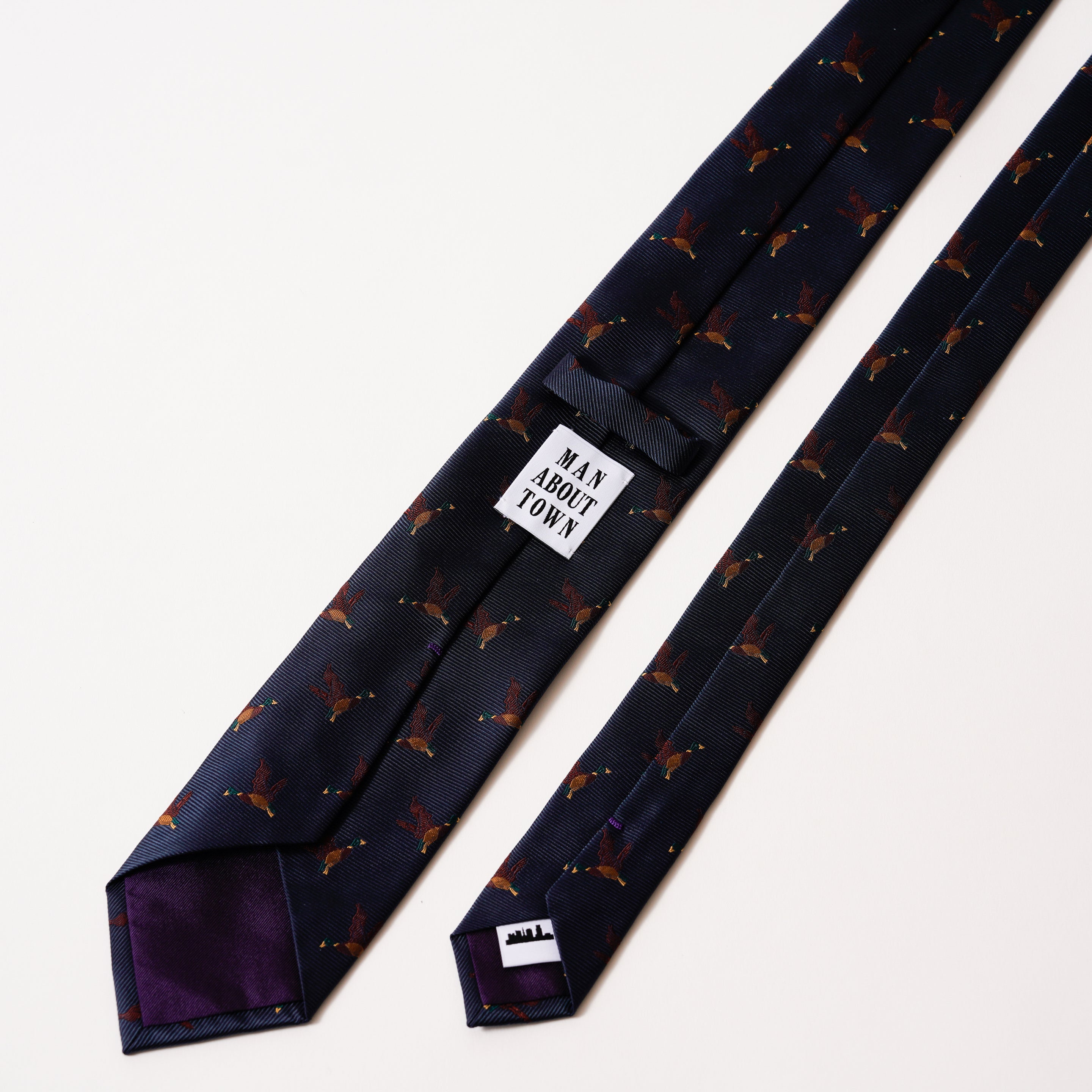 KYOTO SILK DUCK HUNTING TIE