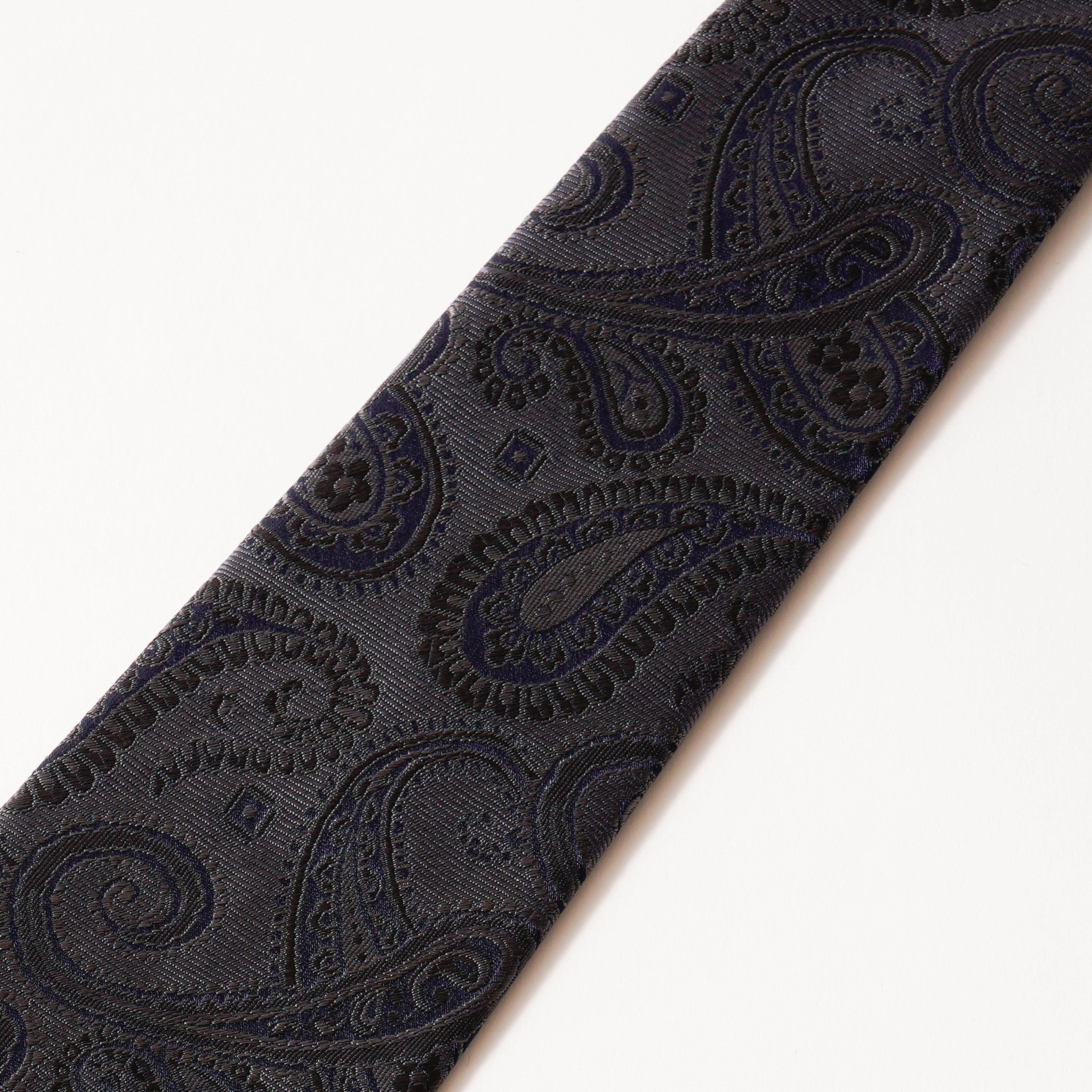 KYOTO SILK SHADOW PAISLEY TIE