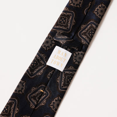 KYOTO NISHIJIN HAND-ROLLED MEDALLION TIE