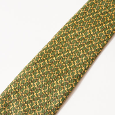 ITALY SILK PRINT CHAIN MOTIF TIE