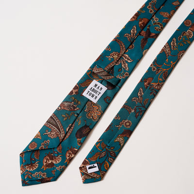 ITALY SILK PRINT HUNTING MOTIF TIE C