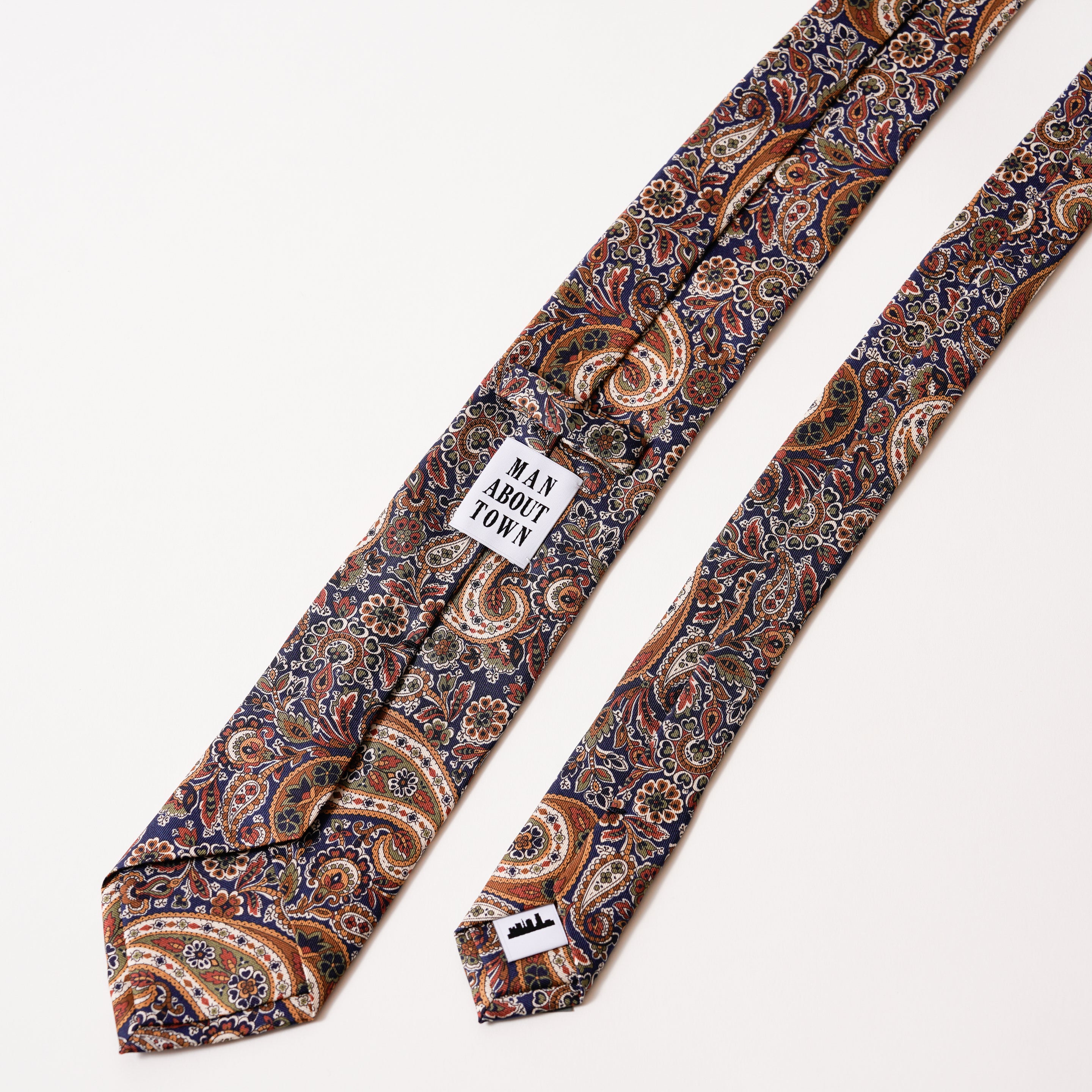 ITALY SILK PRINT PAISLEY TIE K