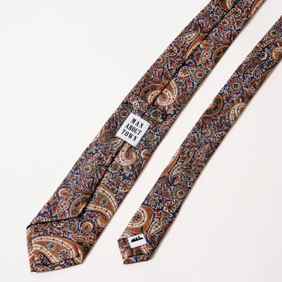 ITALY SILK PRINT PAISLEY TIE K