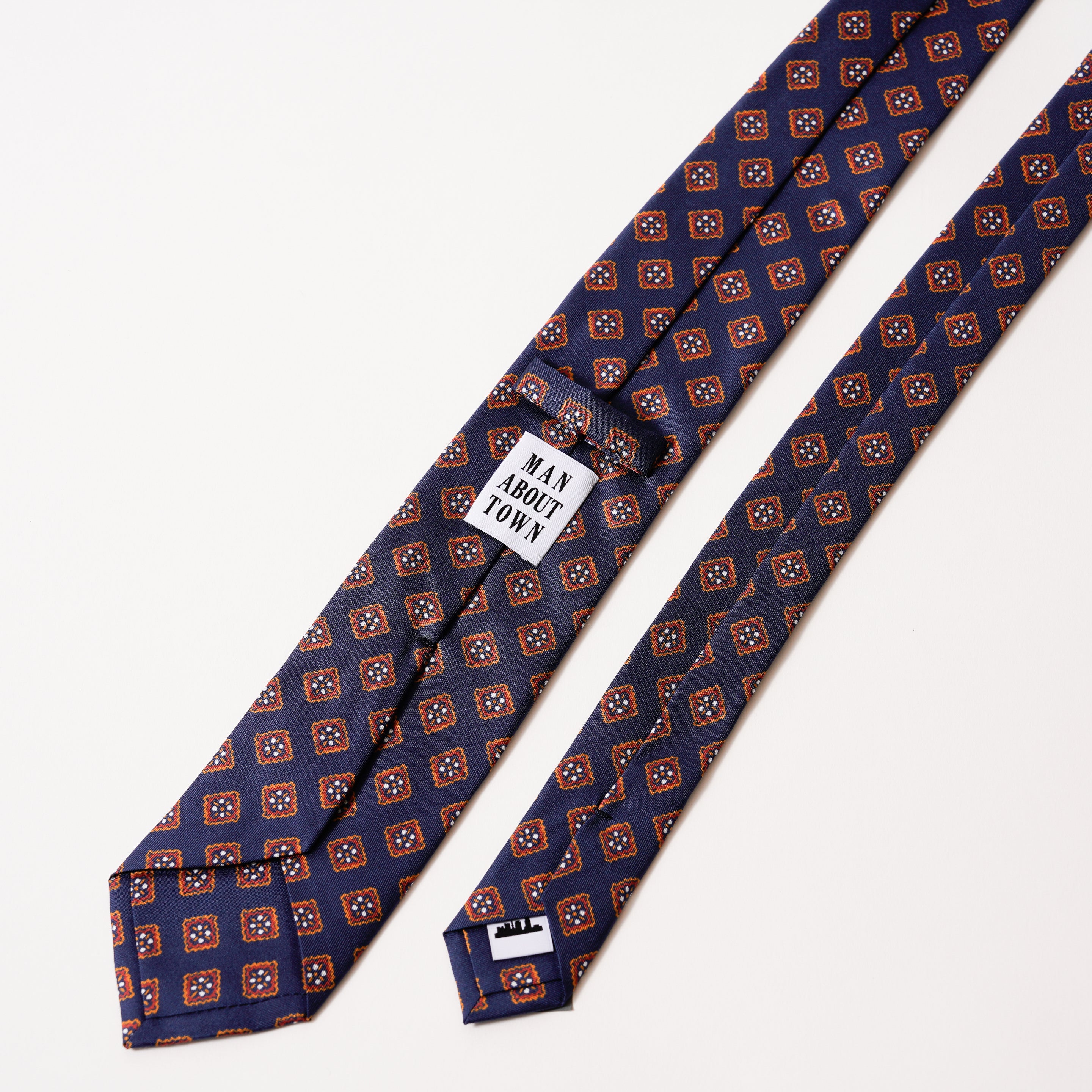 ITALY SILK PRINT KOMON TIE W