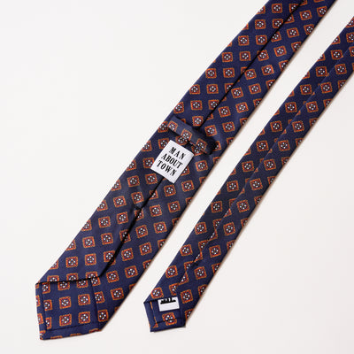 ITALY SILK PRINT KOMON TIE W