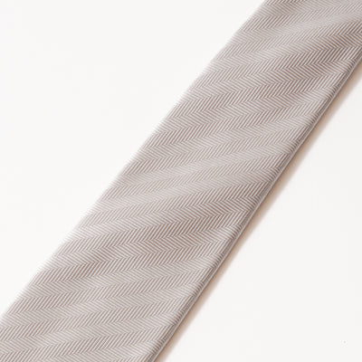 KYOTO SILK HERRINGBONE SOLID TIE