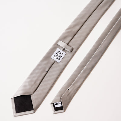 KYOTO SILK HERRINGBONE SOLID TIE