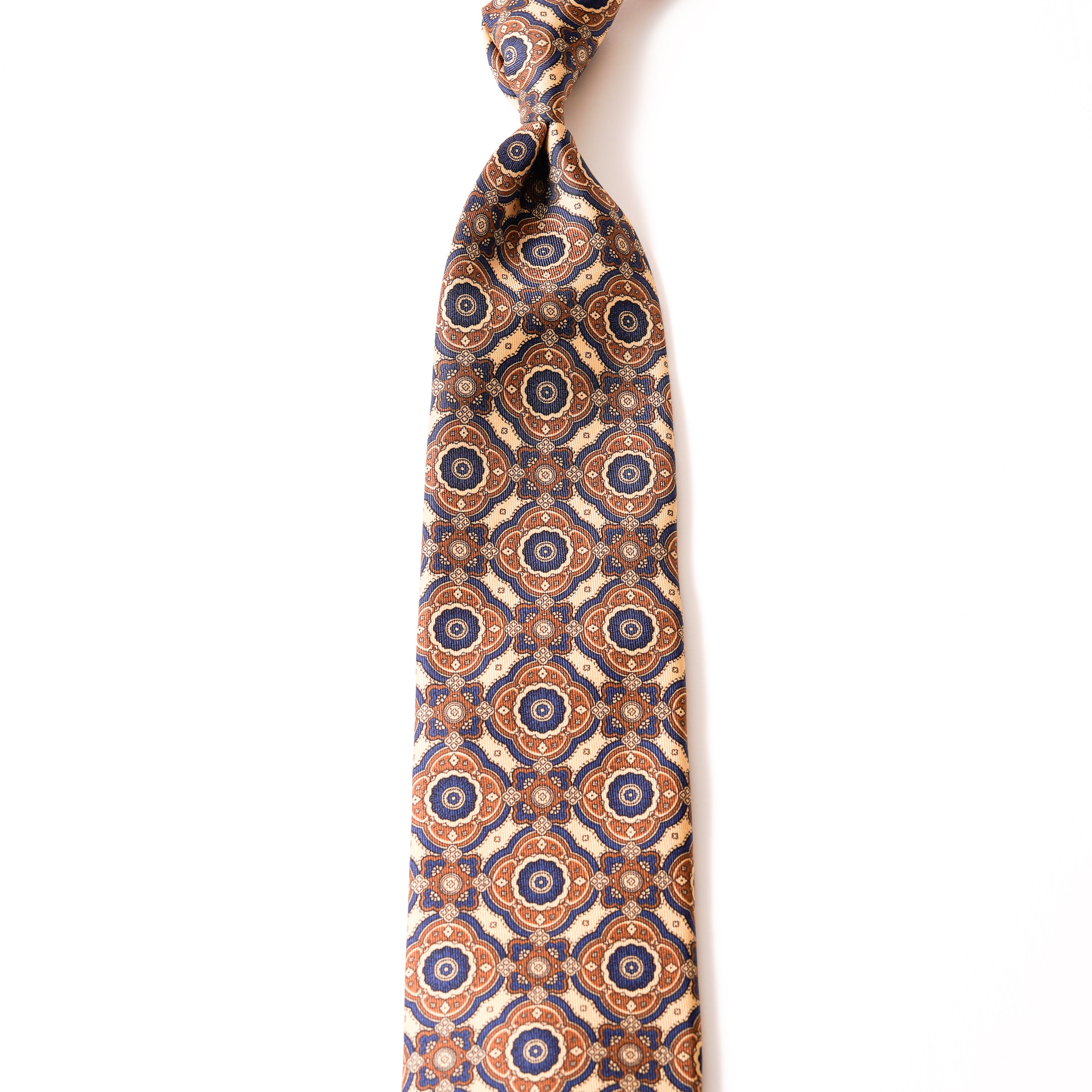 ITALY SILK PRINT PATTERN TIE E