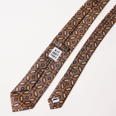 ITALY SILK PRINT PATTERN TIE E