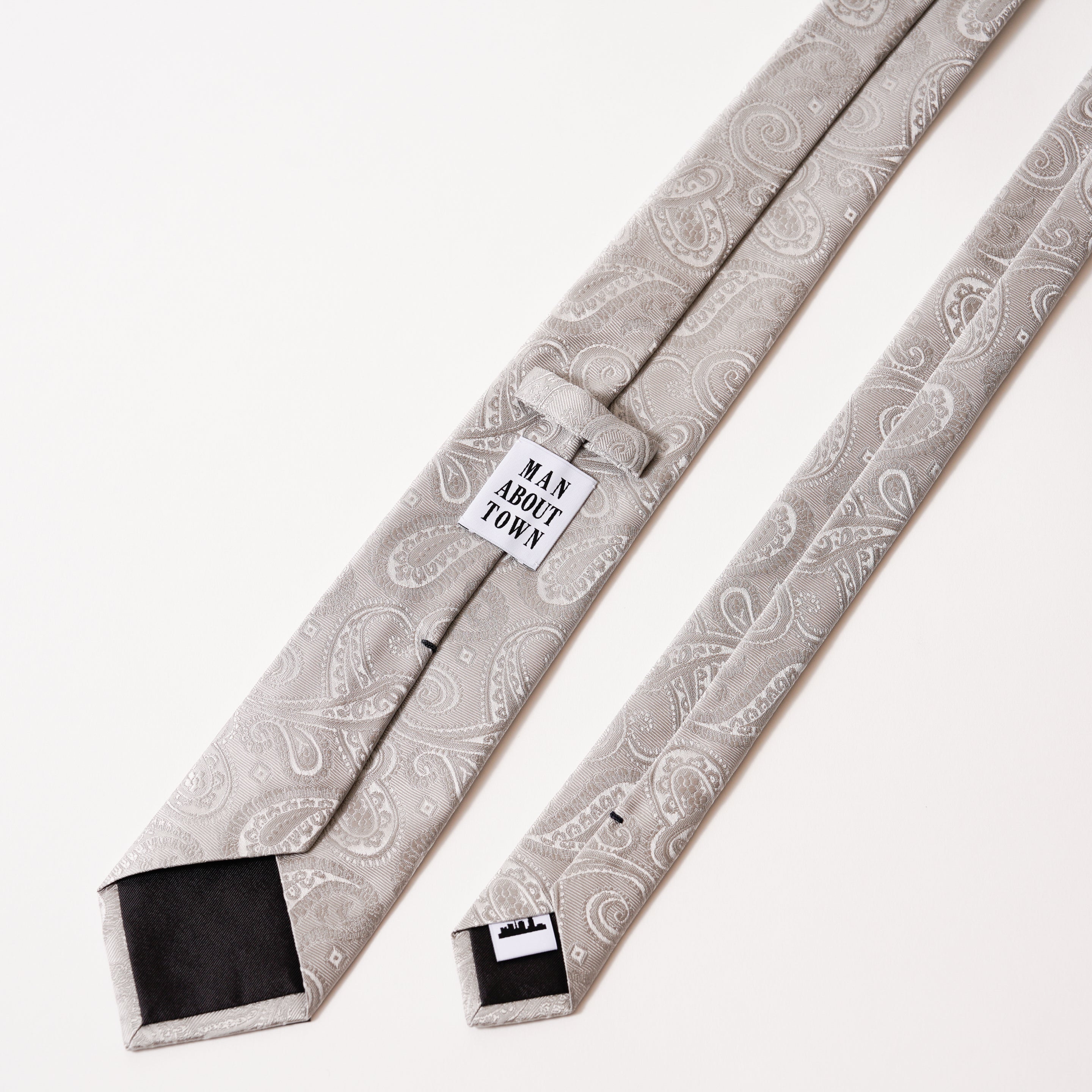 KYOTO SILK SHADOW PAISLEY TIE