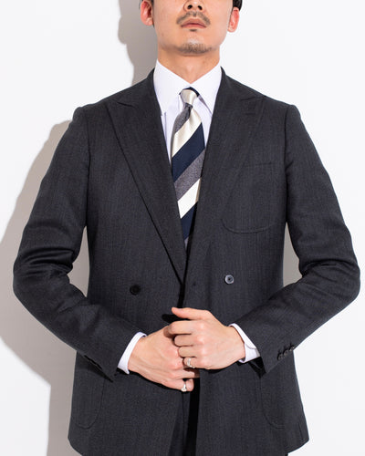 KYOTO SILK STRIPE TIE P