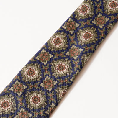 ITALY SILK PRINT PATTERN TIE D