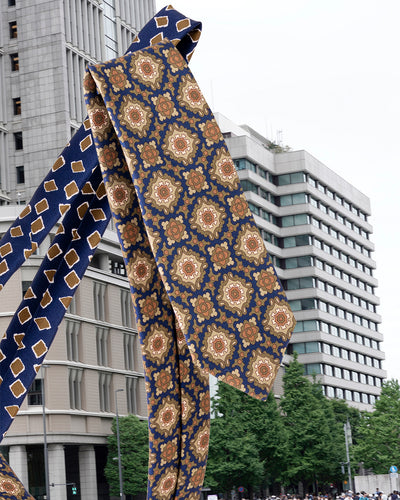 ITALY SILK PRINT PATTERN TIE D