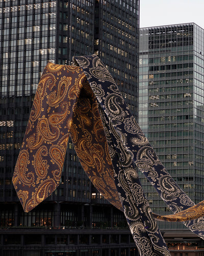 KYOTO SILK PAISLEY TIE F
