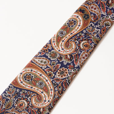 ITALY SILK PRINT PAISLEY TIE K
