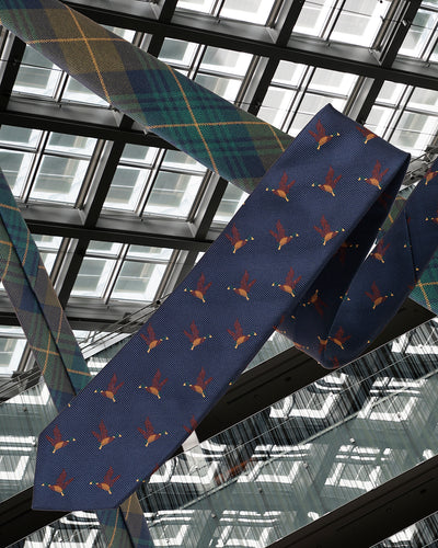 KYOTO SILK DUCK HUNTING TIE