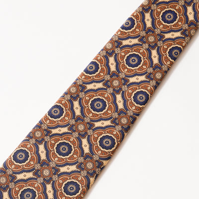 ITALY SILK PRINT PATTERN TIE E